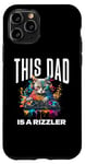 Coque pour iPhone 11 Pro This Dad Has Rizz Cool DJ Cat Rizzler Dad Father's Day 2024
