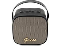 Głośnik Guess Guess Bluetooth Speaker Guwsb2p4smk Speaker Mini Black/Black 4G Leather Script Logo With Strap