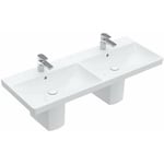 Villeroy&boch - Avento - Meuble double vasque 120x47 cm, avec trop-plein, 2 trous de robinetterie, blanc alpin 4A23CK01