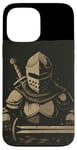 Coque pour iPhone 13 Pro Max Templier sombre amusant pour les amateurs de chevaliers et les fans médiévaux