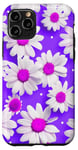 Coque pour iPhone 11 Pro Purple Daisy Polka Dots Floral Daisy Polka Dot Daisy Flowers