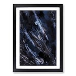 Big Box Art Wild Ways in Abstract Framed Wall Art Picture Print Ready to Hang, Black A2 (62 x 45 cm)