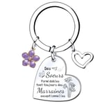 LKJHGF Cadeaux Marraine Porte-clés Marraines Formidables Marraine Exceptionnelles - Porte-clés pour Annonce Grossesse marraine Naissance Enfant idée Cadeau Annonce bébé Fille garçon