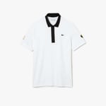 Lacoste Mens Presidents Cup Ultra-Dry Polo Shirt in White - Size Medium