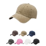 Aomig Casquette de Baseball, Style Rétro Ancien Anti-Soleil Baseball Cap, Homme Femme été Unisexe Réglable Casquettes Sport Extérieur Sunhat Chapeau(Kaki)