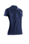 X-Bionic Polo pour Femme, Bleu Marine/Bleu, XL