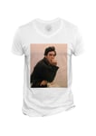 T-Shirt Homme Col V Al Pacino Acteur Scarface Cinema Mafia Italie