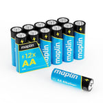 Maplin Lot de 12 Piles alcalines AA LR6 1,5 V Haute Performance