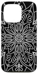 Coque pour iPhone 13 Pro White Indian Mandala