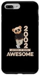 Coque pour iPhone 7 Plus/8 Plus 23ème anniversaire homme femme 2002 original Awesome ours en peluche