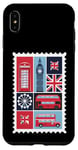 iPhone XS Max London Stamp with Iconic Landmarks - London Souvenir Case