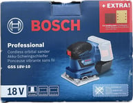 Bosch GSS 18V-10 Cordless Orbital Sander Professional Blue Bare Unit BODY ONLY