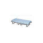 Costway - Lit Pliant avec Matelas 10 cm Épais, Lit Pliant d'Appoint 90 x 200cm sur roulettes avec Structure Stable pour Maison, Bureau et Camping,