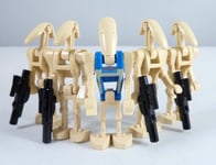 Lego Star Wars Mini Figures - 4 x Battle Droids with Blasters SW001C & Battle Droid Pilot SW300