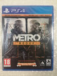 METRO REDUX DOUBLE PACK (2033 + LAST LIGHT) PS4 UK NEW (GAME IN ENGLISH/FRANCAIS