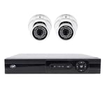 AHD video surveillance package PNI House AHD880, 8 channels, 5MP - DVR/NVR and 2 outdoor cameras AHD25, 5MP, dome, IP66