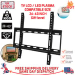 HOT TV WALL BRACKET MOUNT SLIM FOR 26 30 32 40 42 50 63" INCH FLAT 3D LCD LED UK