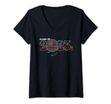 Star Wars Class of 2023 Graduation Death Star Wireframe T-Shirt avec Col en V