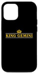 Coque pour iPhone 12/12 Pro Roi Gémeaux – Chemise d'anniversaire avec signe du zodiaque astrologie
