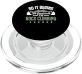 The countdown till rock climbing - Bouldering Rock Climber PopSockets PopGrip for MagSafe