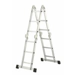 Echelle pliante articulée avec plateforme 4x3 échelons 4m35 en aluminium Hailo