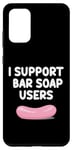 Coque pour Galaxy S20+ Les utilisateurs de savon en barre I Support se lavent les mains avec des bulles d'eau en mousse
