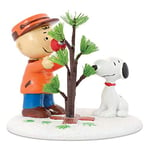 Department 56 Peanuts Charlie Brown & Snoopy The Perfect Tree Figurine | Hand-Crafted & Hand-Painted 2.76 Inch