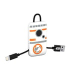 Tribe Star Wars Câble Lightning vers USB 22 cm pour iPhone 7/7 Plus 6/6 Plus/iPhone 6S/6S Plus iPhone 5/5s/5c iPad Air iPad Mini Motif BB8 (Apple MFI Certifié)