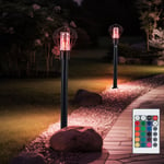 Globo - Lampe d'extérieur led avec détecteur de mouvement, lampe de chemin, dimmable avec télécommande, lampe de terrasse, éclairage de base,