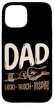 iPhone 15 Lead Teach Inspire Black Dad Teacher Teaching Case