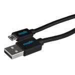 Maplin USB-A to Micro USB-B Cable Black, 0.75m, Charging and Syncing, for Samsung Galaxy S7 S6 S5 J7 Edge Note 5, Huawei, Nexus, HTC, Sony, Kindle Fire, PS4 Controller, Cameras, Speakers etc