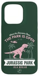 iPhone 15 Pro Jurassic Park T-Rex Where The Dinosaurs Roam Touristy Retro Case