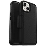 OtterBox Strada Series Étui Portefeuille en Cuir véritable avec Porte-Cartes pour iPhone 14 et iPhone 13 Noir