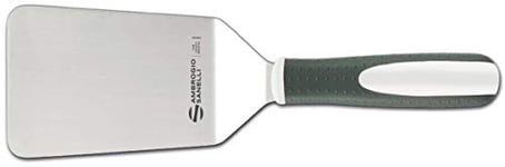 Sanelli Ambrogio Ligne Techna Spatule lasagne, idéale pour transférer des aliments cuits au four, à la plaque et à la grille, acier inoxydable, blanc