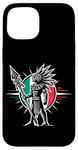 Coque pour iPhone 15 Aztec Warrior Mask Ancient Civilization Mexican Heritage