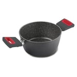 Ghidini Cipriano 2253 Cocotte Diamètre 20cm Vivà Gris Et Rouge