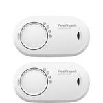 FireAngel FA3820-T2 Carbon Monoxide Alarm - White (Pack of 2) new/free post