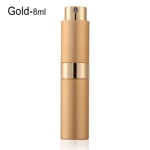 8/15ml Perfume Atomizer Refillable Bottles Spray Case Gold 8ml
