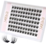 EMEDA Cils en Grappe Duveteux à effet 3D 8mm 10mm 12mm 14mm mix Cils en Grappe Kit d'extension de Cils Individuels DIY naturels Wispy Cluster Lashes (EME333 mix)