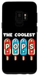 Coque pour Galaxy S9 The Coolest Pops Patriotic, rouge, blanc et bleu