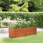 Maison Chic - Jardinière Bac a Fleur Gris 160x40x45 cm Acier corten 20546