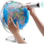 Globe terrestre parlant, 228,6 mm, globe interactif pour apprentissage precoce des enfants, globe educatif avec stylo intelligent, veilleuse led,