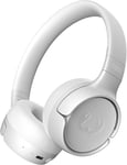 Code Fuse, Casque Bluetooth sans Fil Supra-Aural, 30h D'Autonomie, avec Microphone et Assistant Vocal, Commandes de Volume et Boutons de Lecture/Pause, Pliable (Ice Grey)