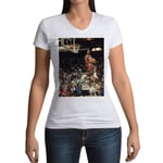 T-Shirt Femme Col V Michael Jordan Dunk Contest 1988 Reverse Basketball