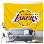 ZHMIAO Kobe Tapisserie Art coloré Hors de Mur, Affiche de Basket-Ball Lakers # 23 24# pour la Chambre Salon et décorations de dortoir White-W350H270cm