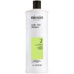 NIOXIN Scalp and Hair Thickening System 2 Shampoo for Natural Hair with Progressed Thinning 1L