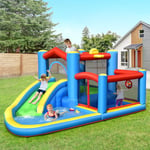 Inflatable Bounce House Bouncy Castle Giant Jumping Playhouse w/Slide Ball Pit