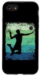 Coque pour iPhone SE (2020) / 7 / 8 Joueur de volleyball vintage homme femme beach volley ball