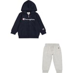 Champion Hoodie Full Zip Jogginssett Barn - Grå - str. 86