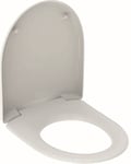Keramag 573010000 Reonova 1 Abattant WC avec couvercle et charnières en acier inoxydable Blanc